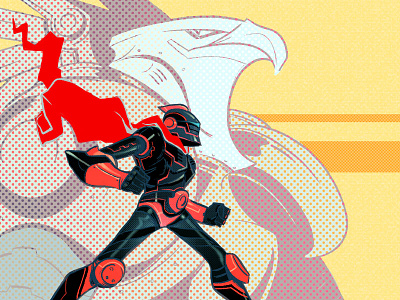 Merica art design illustration robots scifi