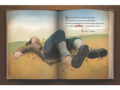 Gold Bond Gulliver's Travels Ad advertising fairy tale gold bond gullivers travels sd portfolio