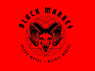 Black Market geometry goat metal music occult records retail