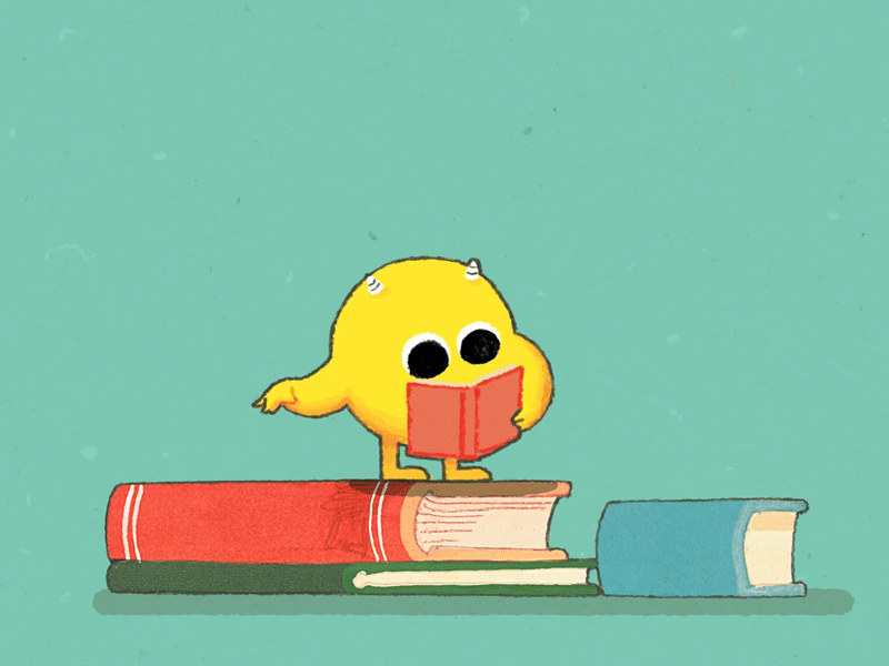 Nibbles: The Book Monster book books chomp eat eating lettering library monster nibbles night trailer yellow