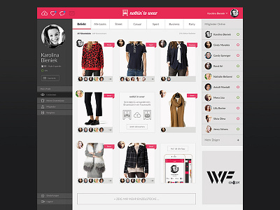 Social Fashion StartUp Community - NTW - Webdesign android app community foremnik homepage interface design ios social webdesign