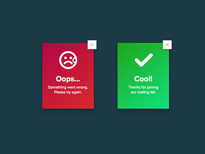 Flash message - Daily UI #011 011 alert dailyui flash message sketch ui