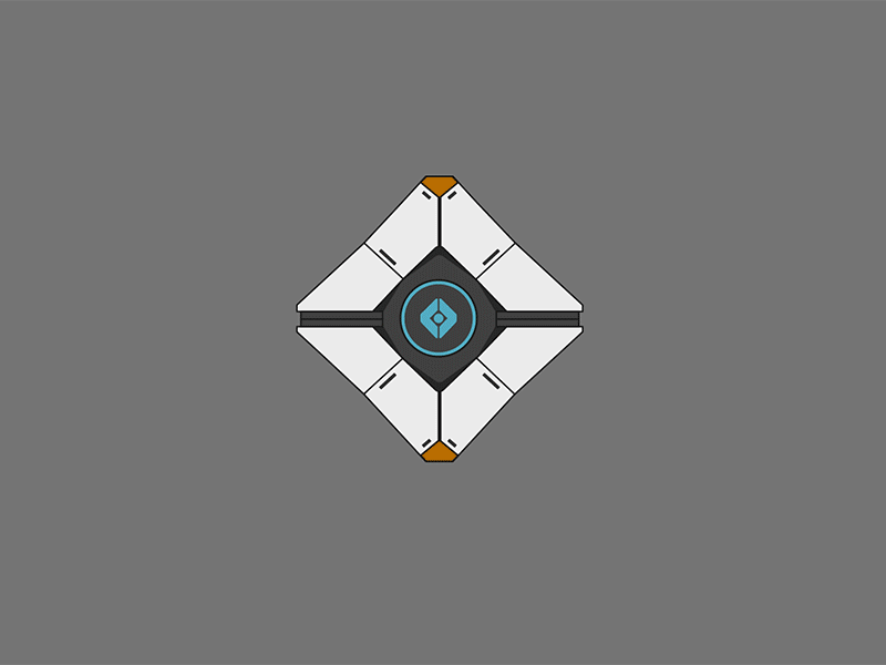 Little Light animated destiny dinklebot ghost vector