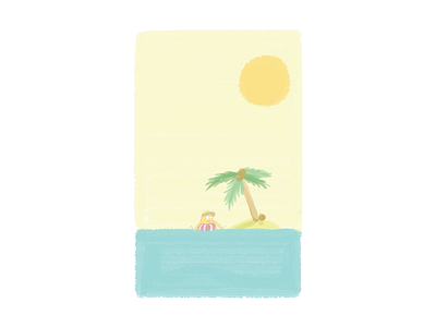 Endless Vacation brushes exploration flat hand drawn illustration pastel photoshop photoshop brushes sax vacation