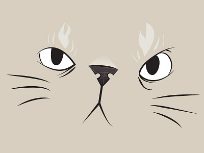 Kitty cartoon illustration vector