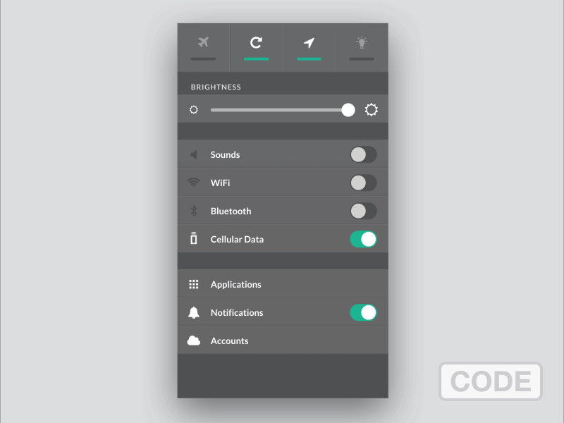 Settings - Day 007 007 dailyui settings