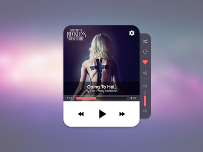 DailyUI - #009 Music Player challenge dailyui music player ui ux