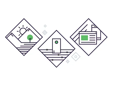 Line Icons camera icons illustration line icons mobile nature responsive sliders