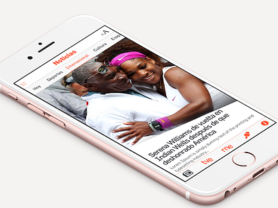 rtve-News App app design interface ios iphone6 news read ui ux