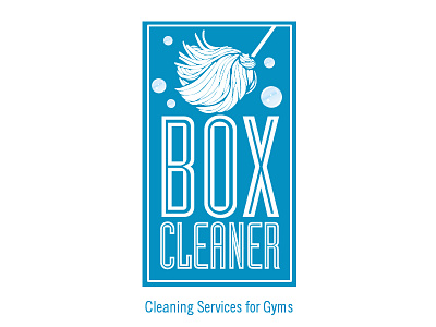 Box Cleaner Logo cleaning company gym