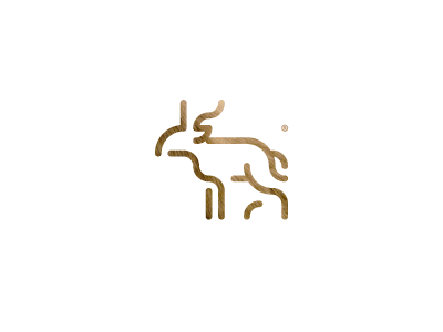 30 days with ANIMALS / Saiga Antelope africa animals antelope days horns icon logo pictogram saiga