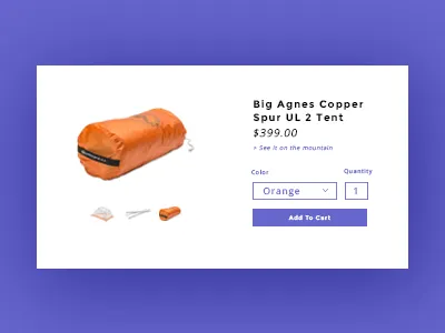 #012 E-Commerce Shop (Single Item) 012 button design e commerce product shop ui web