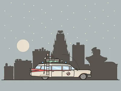 Ecto-1 car ecto 1 ghostbusters