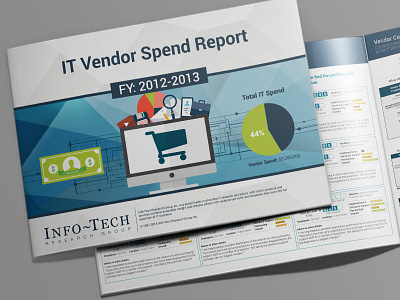 IT Spend Report datavis flat infographic it report