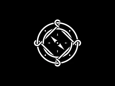 Indulge Mark branding compass icon identity indulge logo mark