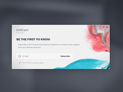 E-Commerce modal be the first e commerce e mail modal subscribe window