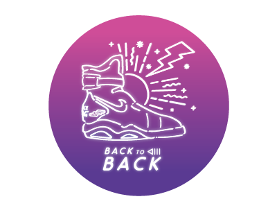 Back to the Future branding design illustration minimal retro