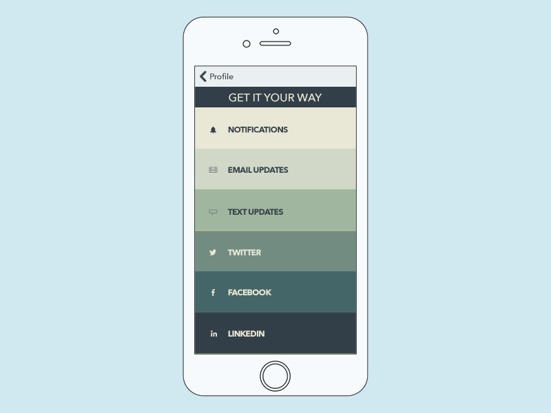 007 - Settings Page 007 app dailyui mobile settings ui ux