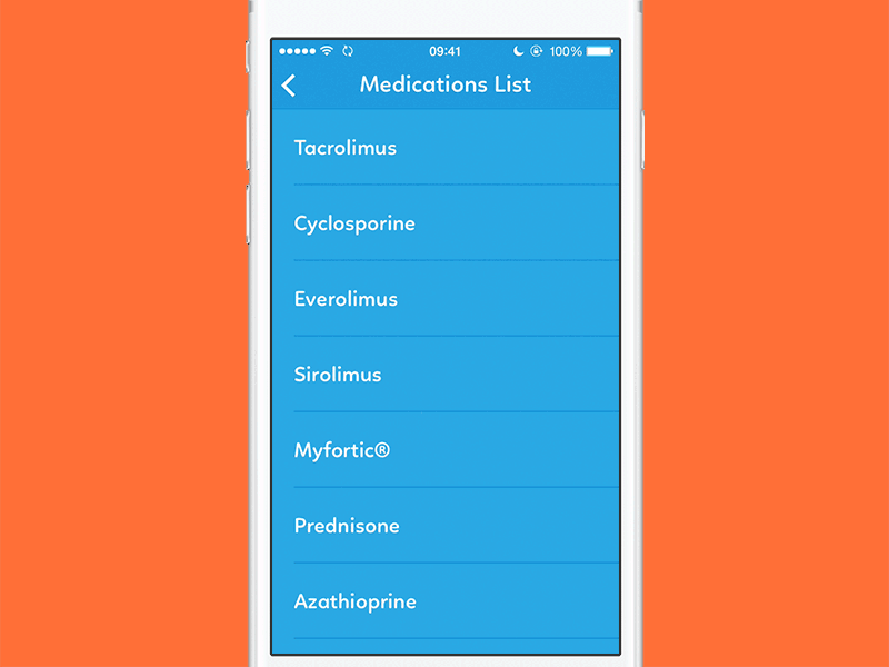 Interaction Design. Meds Scheduling Flow alarm animation app dosage dose ios iphone medical medications pills schedule transplant