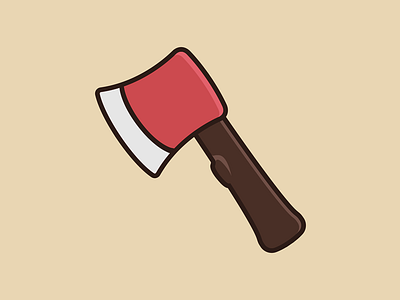 Logo: Paul Request axe candy illustration logo paul bunyan startup