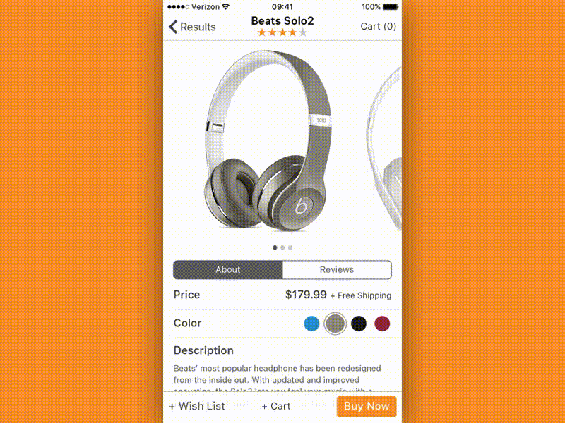 Daily UI #012 E-Commerce Shop 012 amazon beats dailyui e commerce shop ios