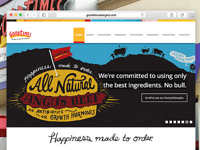 Good Times Burgers development food front end restaurant ux web