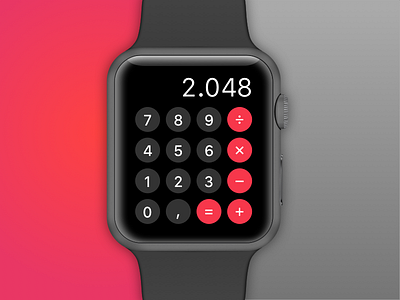 Calculator – Daily UI 004 004 app apple watch calculator dailyui sketch ui