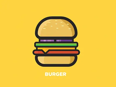 Cheeseburger design food grill illustrator