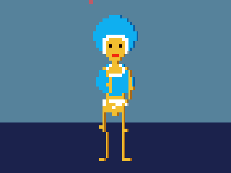 Carna art baby carnaval character costume pixel