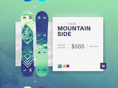 012 E-Commerce Item 012 dailyui product shot snowboard