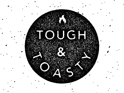 Toasty Lockup fire layout lettering socks typography warm