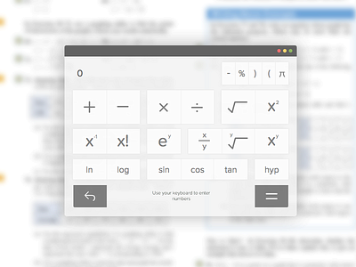 DailyUI 004 Scientific-ish Calculator 004 calculator dailyui math scientific testing ui ux