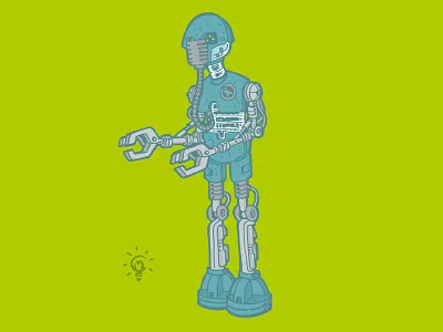 Star Wars: 2-1B character design personal illustration