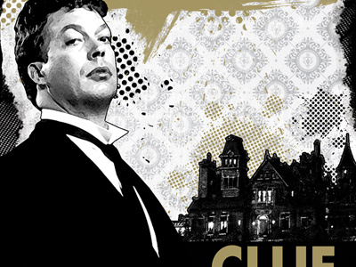 Clue Poster S1 Wadsworth alternative movie poster clue design graphic design layers movie poster pattern photoshop poster texture tim curry wadsworth