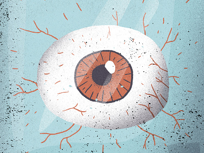 Eye in a bottle bottle eye illustration