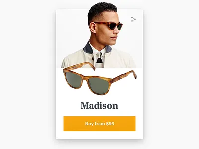 Daily UI: Day 12 - Shop Item card dailyui serif shop sunglasses ui warby parker