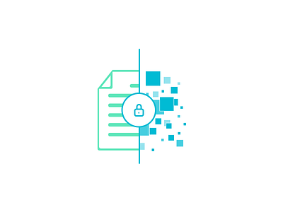 Encryption Icon cryptography dual colour encryption minimalist security