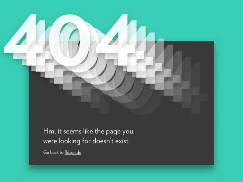 Daily UI #008 – 404 page 008 3d 404 clean dailyui error hypnotic loop sketch ui ux web