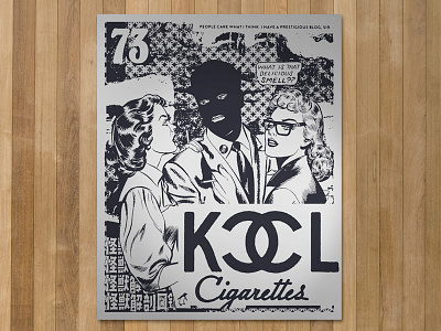 Prestigious Blog and art print chanel collage cut drawing ink kools paste pen