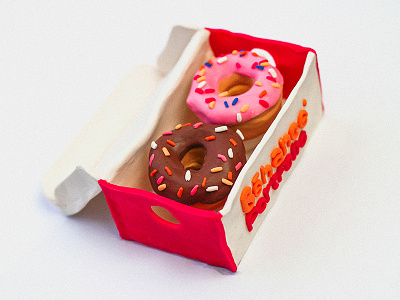 Doughnut 8 clay doughnut dunkin donuts plasticine