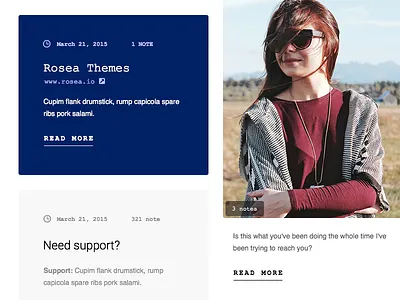 Posts - Tumblr Theme ( W I P ) clean design format post simple tumblr theme ui ux web