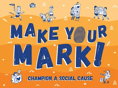 YMCA campaign illustration poster social youth