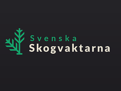 Svenska Skogvaktarna forest logo lumber pine sweden