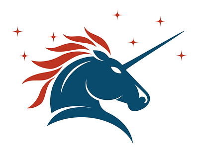 Fightin' Unicorns icon illustration unicorn vector illustration