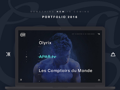 Portfolio 2016 - Florian Casanova 2016 homepage portfolio ux wip
