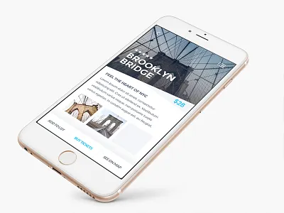 New York Detail app blue design flat iphone mockup new york ui ux