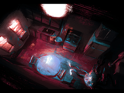 Apartment Story #1 apartment bushwick monster rough sketch topdown