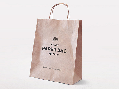 FREEBIE: Simple Paper Bag Mockup bag branding freebie mock up mock up mockup paper paper bag paper bag mockup psd