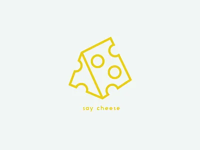 Say Cheese! cards design illustration minimal outline pun shapes simple
