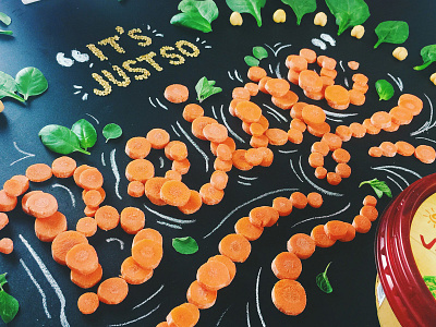 Behind the Scenes 2 behind the scenes carrots food food lettering food type food typography hand lettering handcrafted lettering orange